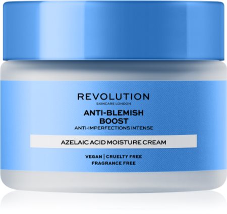 Revolution Skincare Boost Anti Blemish Azelaic Acid krem nawilżająco-kojący do skóry z przebarwieniami