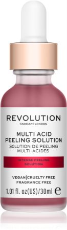 Revolution Skincare Multi Acid Peeling Solution gommage purifiant en profondeur avec AHA Acids