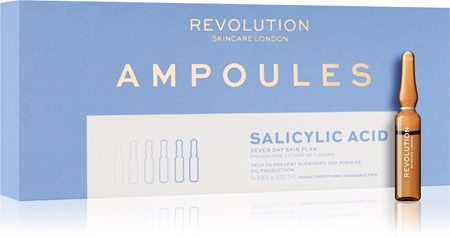 Revolution Skincare 7 Day Ampoules Salicylic Acid (Blemish Preventing) ampola contra imperfeições de pele acneica