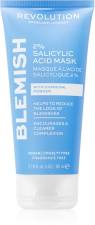 Revolution Skincare Blemish 2% Salicylic Acid máscara de limpeza com 2% de ácido salicílico