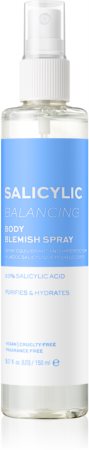 Revolution Skincare Body Salicylic (Balancing) spray idratante corpo per pelli problematiche e grasse