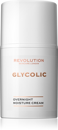 Revolution Skincare Glycolic Acid Glow crème de nuit illuminatrice et rénovatrice