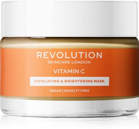 Revolution Skincare Vitamin C máscara esfoliante para iluminar e alisar pele
