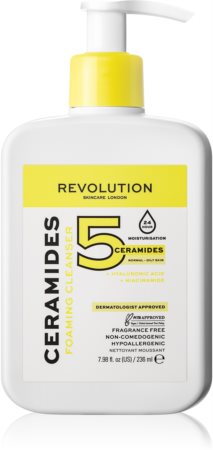 Revolution Skincare Ceramides creme em espuma de limpeza suave para pele oleosa e problemática