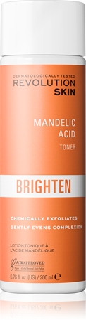 Revolution Skincare Brighten Mandelic Acid tonik delikatnie złuszczający do wygładzenia skóry i zmniejszenia porów