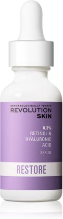 Revolution Skincare Retinol 0.3% sérum antirrugas com retinol com ácido hialurónico