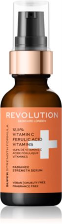 Revolution Skincare Vitamin C 12,5% + Ferulic Acid Vitamins sérum antioxidante para iluminar e alisar pele