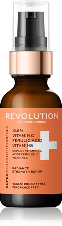 Revolution Skincare Vitamin C 12,5% + Ferulic Acid Vitamins sérum antioxidante para iluminar e alisar pele