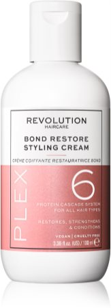 Revolution Haircare Plex  Bond Restore Styling Cream Restorative  Leave-in Care For Damaged Hair 