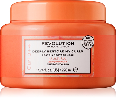 Revolution Haircare My Curls 3+4 Deeply Restore My Curls mélyen regeneráló maszk göndör hajra