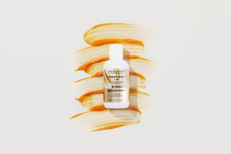 Revolution Haircare Toner Shot Blonde Golden Honey θρεπτική τονωτική μάσκα 3 σε 1