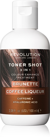 Revolution Haircare Toner Shot Brunette Coffee Liquer maschera nutriente colorata 3 in 1