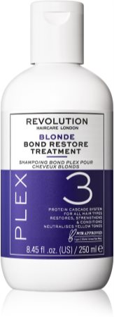 Revolution Haircare Plex Blonde  Bond Restore Treatment Intensive Hair  Treatment for Dry and Damaged Hair 
