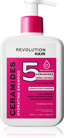 Revolution Haircare 5 Ceramides + Hyaluronic Acid Niisutav šampoon keramiididega