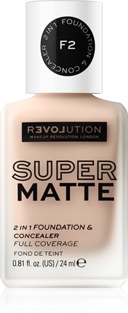 Revolution Relove Super Matte Foundation dlouhotrvající matující make-up