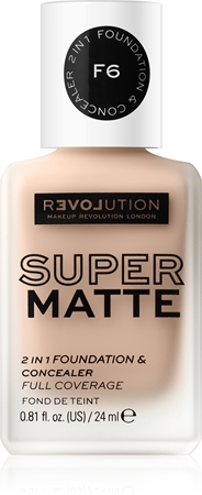 Revolution Relove Super Matte Foundation dlouhotrvající matující make-up