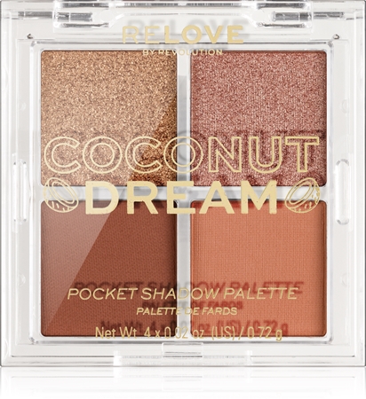 Revolution Relove Pocket Palette paletka očných tieňov