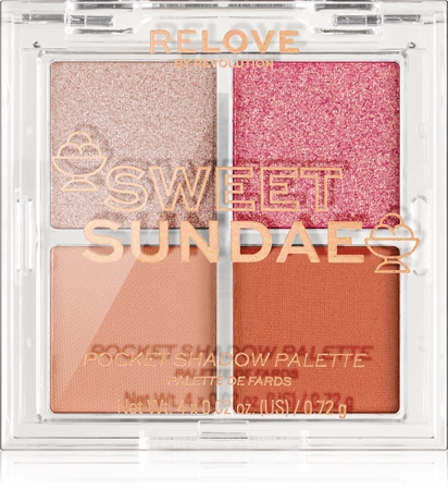 Revolution Relove Pocket Palette paletka očných tieňov