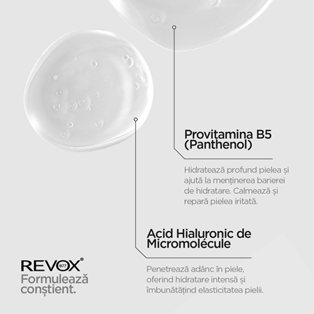 Revox B77 Just Hyaluronic Acid 5% fluid hidratant pentru față și gât