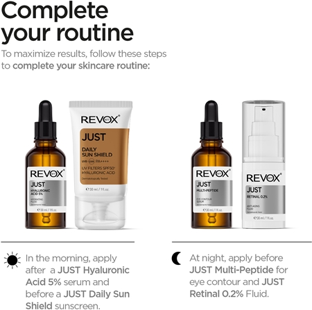 Revox B77 Just Peptides 10% sérum visage raffermissant avec des peptides