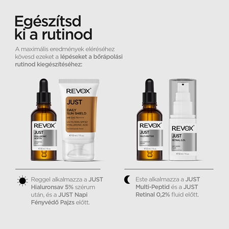 Revox B77 Just Peptides 10% bőrfeszesítő szérum az arcra peptidekkel