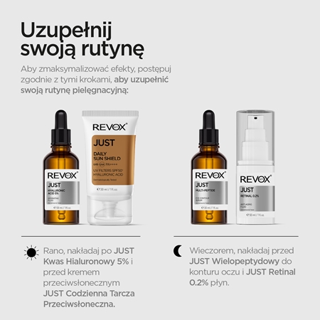 Revox B77 JUST Peptides 10% ujędrniające serum do twarzy z peptydami