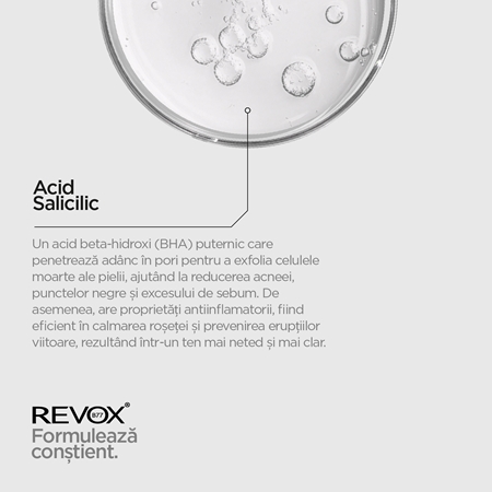 Revox B77 JUST Salicylic Acid 2% serum cu efect exfoliant faciale