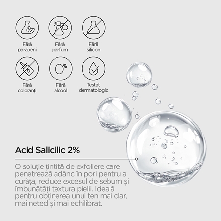 Revox B77 JUST Salicylic Acid 2% serum cu efect exfoliant faciale
