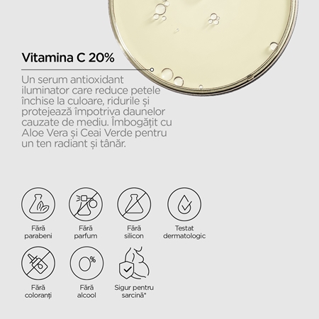 Revox B77 Just Vitamin C 20% ser antioxidant cu vitamina C