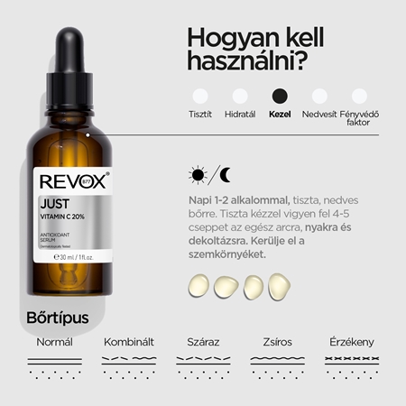 Revox B77 Just Vitamin C 20% antioxidáns szérum C vitamin