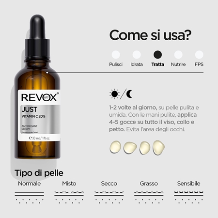 Revox B77 Just Vitamin C 20% siero antiossidante con vitamina C
