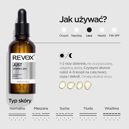 Revox B77 JUST Vitamin C 20% serum antyoksydujące z witaminą C