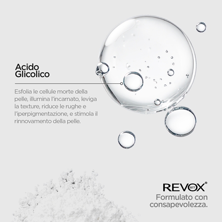 Revox B77 JUST Glycolic Acid 20% siero esfoliante levigante per il viso