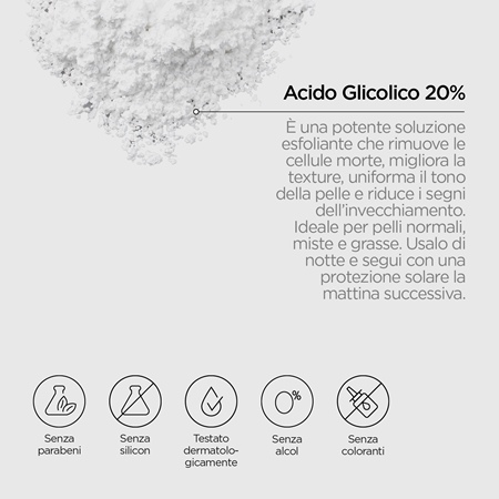 Revox B77 JUST Glycolic Acid 20% siero esfoliante levigante per il viso