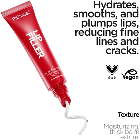 Revox B77 Lip Filler Hyaluronic Acid drėkinamasis lūpų balzamas maksimaliai apimčiai