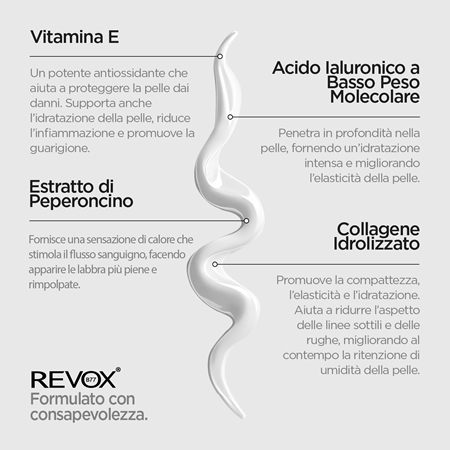 Revox B77 Lip Filler Hyaluronic Acid balsamo idratante labbra per aumentare il volume