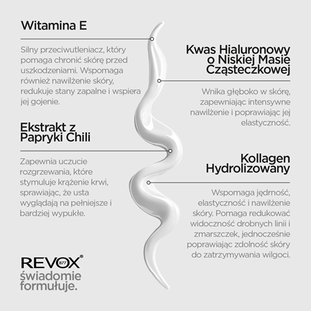 Revox B77 Lip Filler Hyaluronic Acid nawilżający balsam do ust do zwiększenia objętości