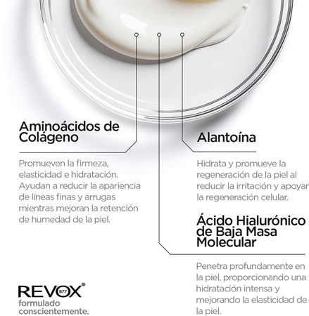 Revox B77 JUST Collagen Amino Acids + HA emulsión hidratante para rostro y cuello