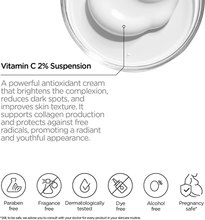 Revox B77 Just Vitamin C 2% Suspension озаряващ хидратиращ крем на лицето и шията