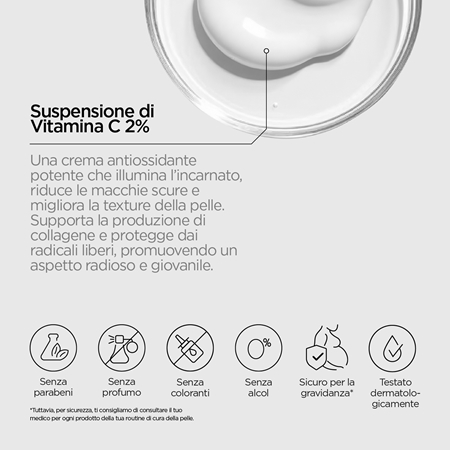 Revox B77 JUST Vitamin C 2% Suspension crema idratante illuminante per viso e collo