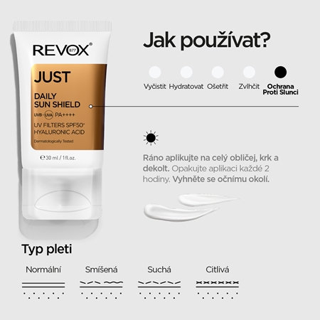 Revox B77 Just Daily Sun Shield ochranný pleťový krém SPF 50+