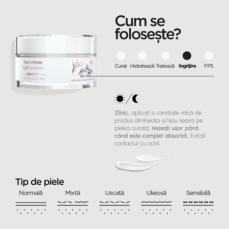 Revox B77 Japanese Routine Face Cream Light Texture crema hidratanta usoara faciale