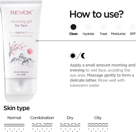 Revox B77 Japanese Routine Cleansing Gel for Face Mild rengörande gel för ansikte