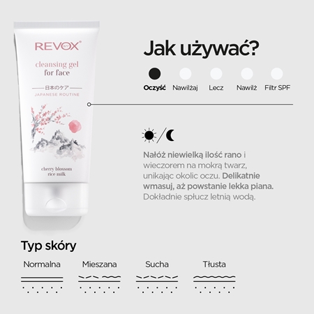 Revox B77 Japanese Routine Cleansing Gel for Face delikatny żel oczyszczający do twarzy