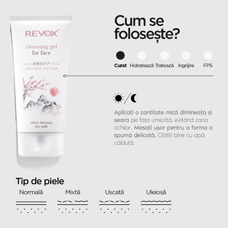Revox B77 Japanese Routine Cleansing Gel for Face gel de curățare blând faciale