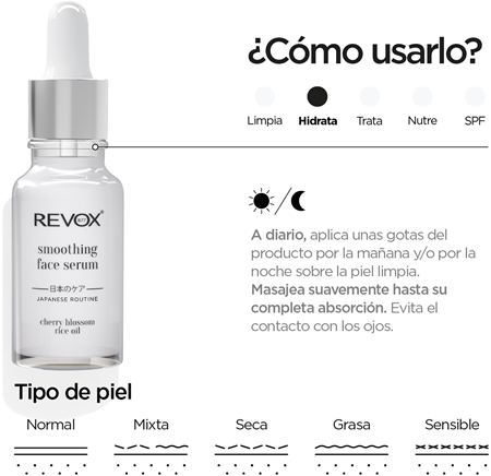 Revox B77 Japanese Routine Smoothing Face Serum sérum facial con efecto alisador