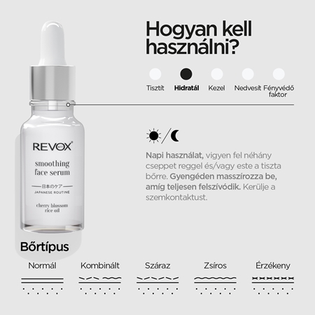 Revox B77 Japanese Routine Smoothing Face Serum kisimító arcszérum
