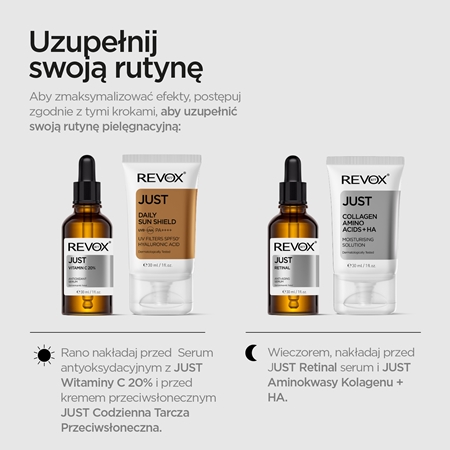 Revox B77 JUST Rose Water Avocado Oil Eye Care nawilżający fluid do okolic oczu przeciw cieniom