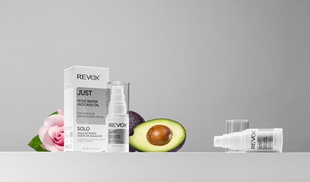 Revox B77 JUST Rose Water Avocado Oil Eye Care hydrating fluid for eye area to treat dark circles