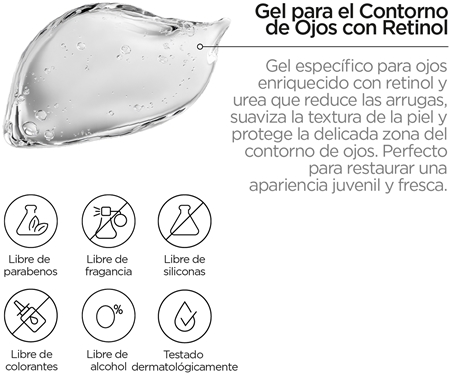 Revox B77 Retinol Eye Contour Gel crema antiarrugas para contorno de ojos antibolsas y antiojeras